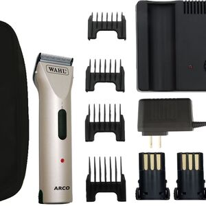 Wahl Arco Cordless Pet Clipper Grooming Kit 5 In 1 Adjustable Blade Like New